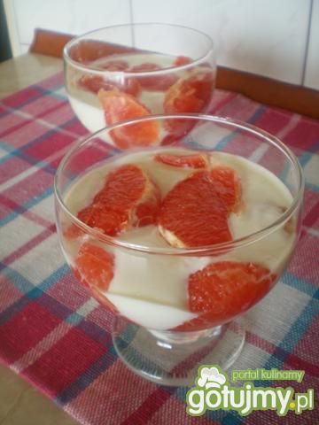 Deser z grapefruitem