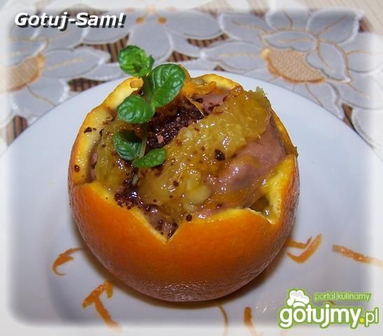 Deser z kaszki w pomarańczy 