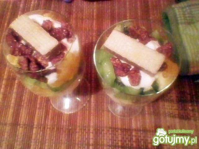 Deser z kiwi i pomarańczą Deser z kiwi i pomarańczą