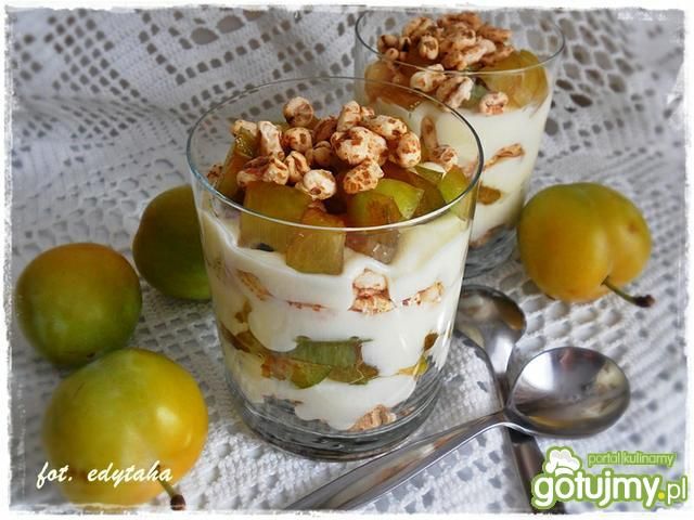 Deserek waniliowo pszenno śliwkowy