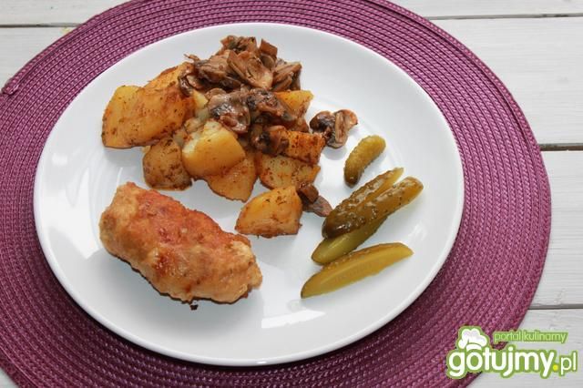 Devolaje z serem i pieczarkami 