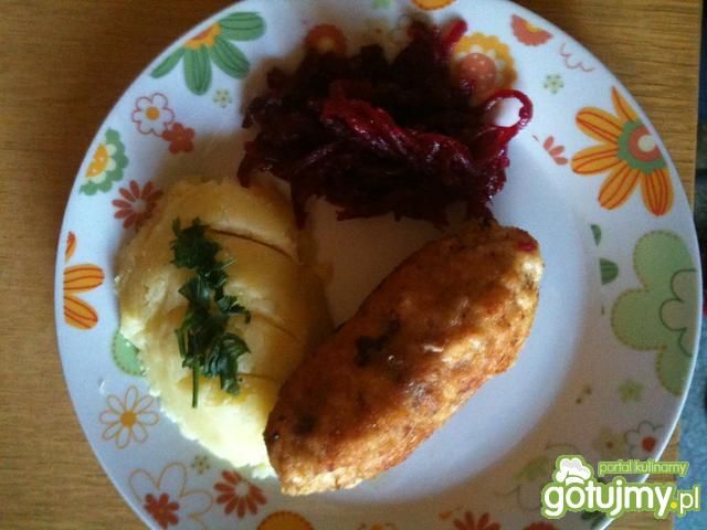 dewolaj z kurczaka z pieczarkami