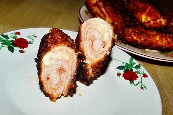 Dewolaje z szynką i serkiem topionym