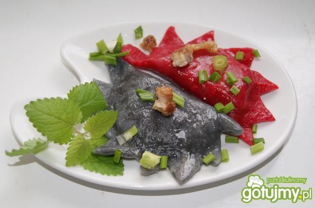 Diabelskie pierogi z kaszanką 