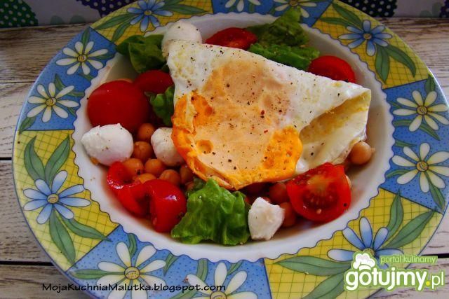 Dietetyczna sałatka z jajkiem 