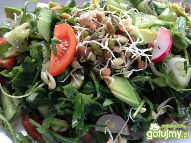 Dietetyczna sałatka z kiełków