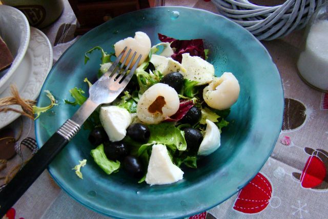 Dietetyczna sałatka z liczi