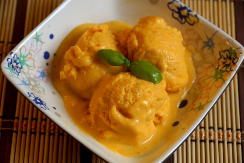 Dietetyczne dyniowe lody jogurtowe