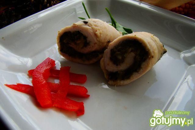 Dietetyczne roladki z farszem oliwkowym  Dietetyczne roladki z farszem oliwkowym