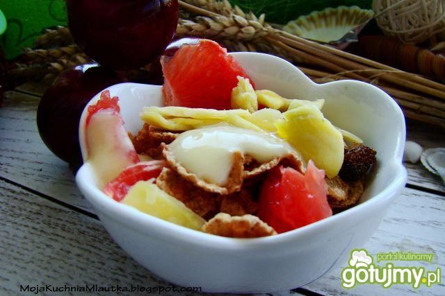 Dietetyczny deser z grejpfrutem Dietetyczny deser z grejpfrutem