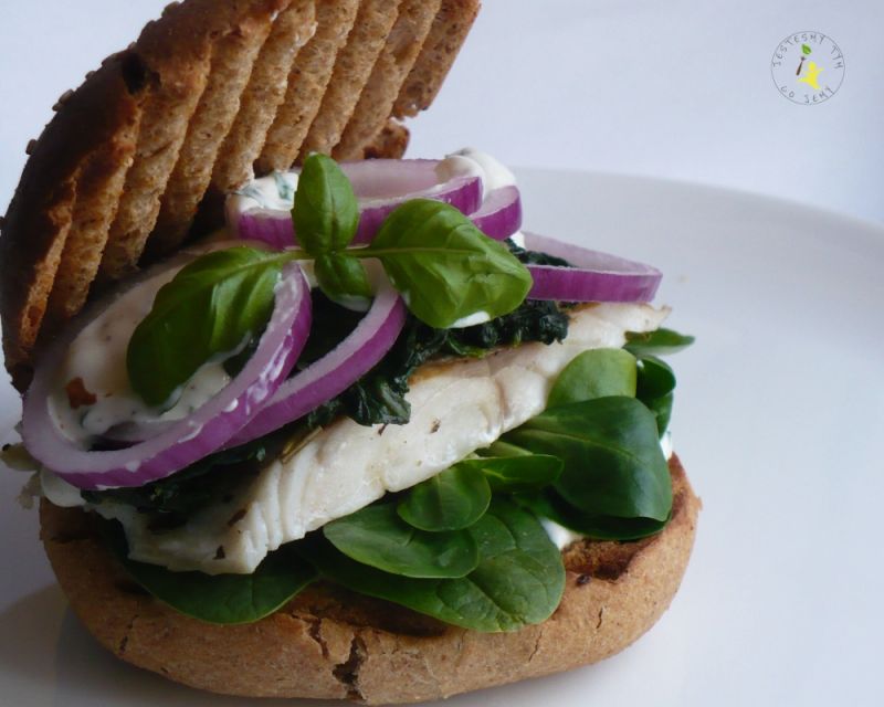 Dietetyczny fishburger Dietetyczny fishburger