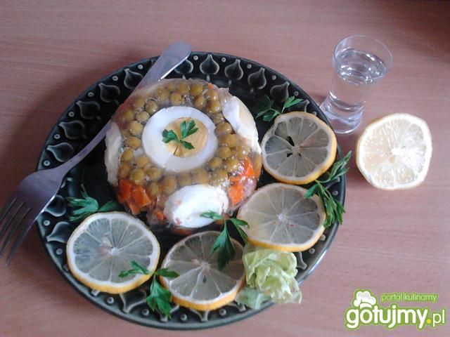 Domowa galareta z kaczki z warzywami Domowa galareta z kaczki z warzywami