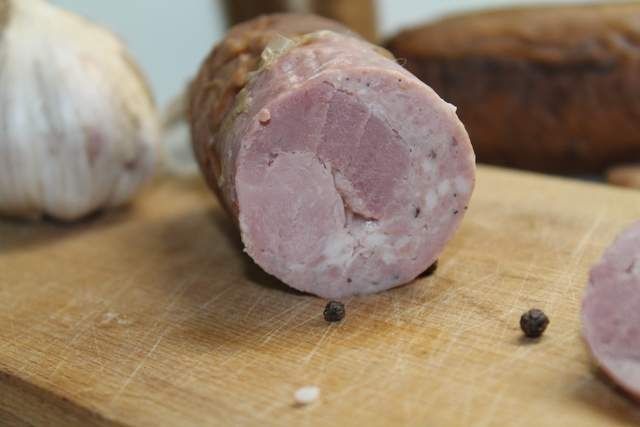 Domowa kiełbasa prawie " Krakowska "  Domowa kiełbasa prawie " Krakowska "