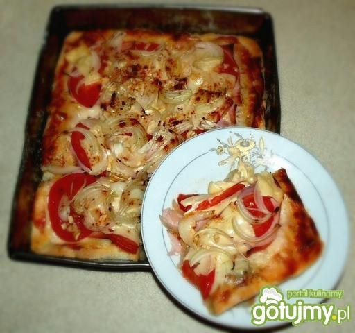 Domowa pizza serowa bez drożdży Domowa pizza serowa bez drożdży