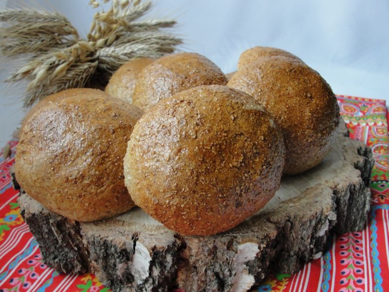 Domowe bułki grahamki Domowe bułki grahamki