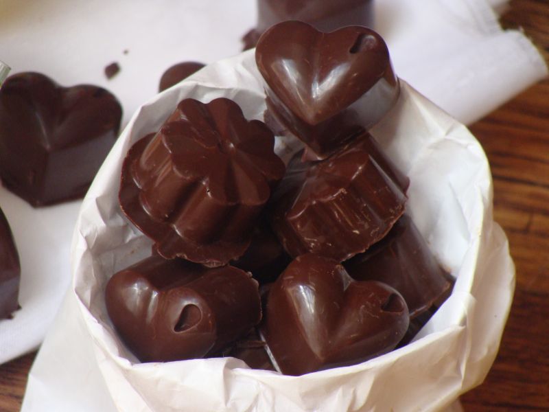 Domowe czekoladki z czekoladą Domowe czekoladki z czekoladą