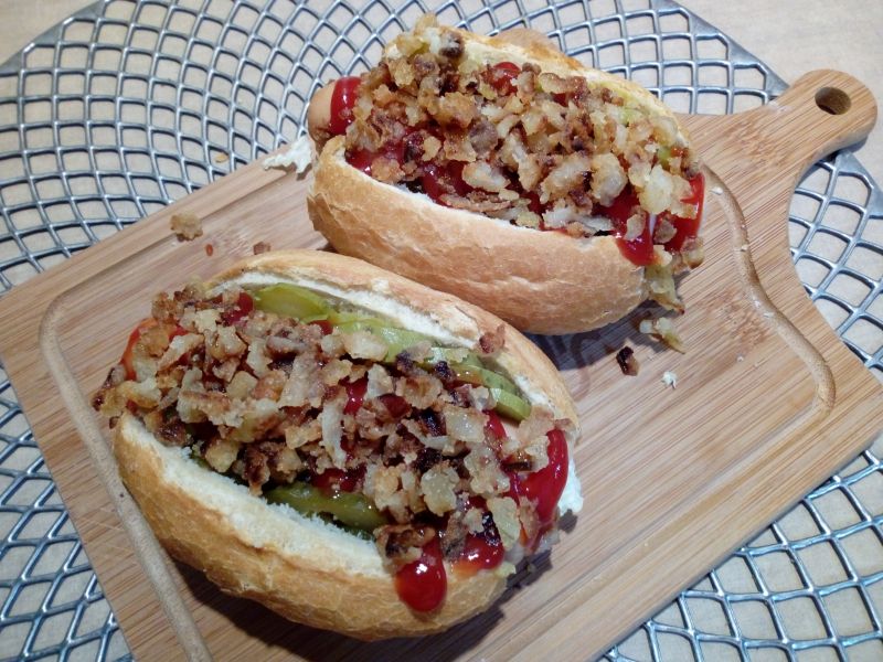 Domowe hotdogi z warzywami Domowe hotdogi z warzywami