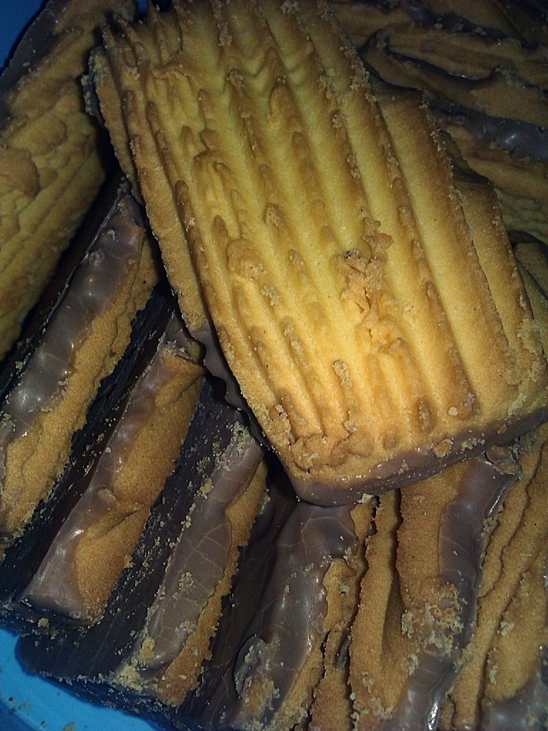 Domowe kruche muśnięte czekoladą  Domowe kruche muśnięte czekoladą