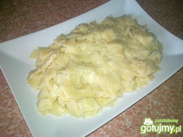 Domowe łazanki - makaron