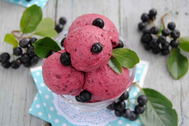 Domowe lody aroniowe