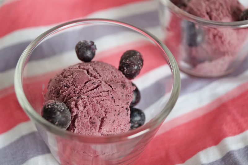 Domowe lody jagodowe Domowe lody jagodowe