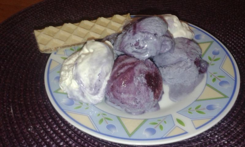 Domowe lody z borówki amerykańskiej Domowe lody z borówki amerykańskiej