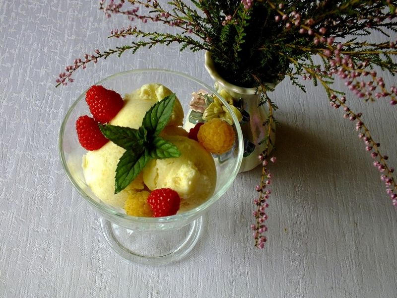 Domowe lody "zielone jabłuszko" Domowe lody "zielone jabłuszko"