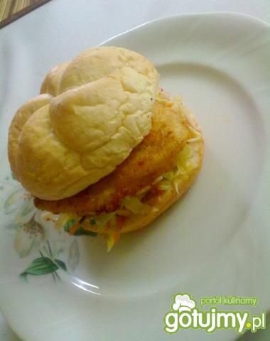 Domowy burger z kurczaka Domowy burger z kurczaka