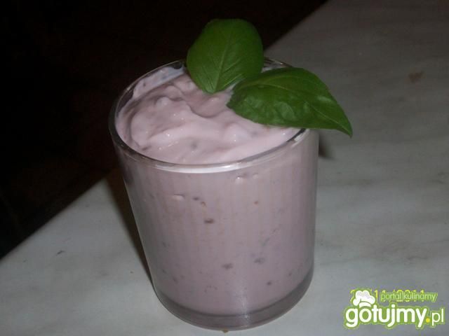 Domowy jogurt malinowy Domowy jogurt malinowy