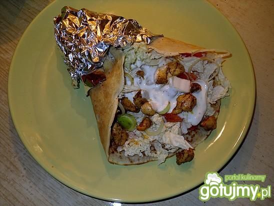 Domowy kebab w tortilli