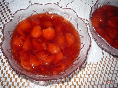 Domowy kisiel truskawkowy  Domowy kisiel truskawkowy