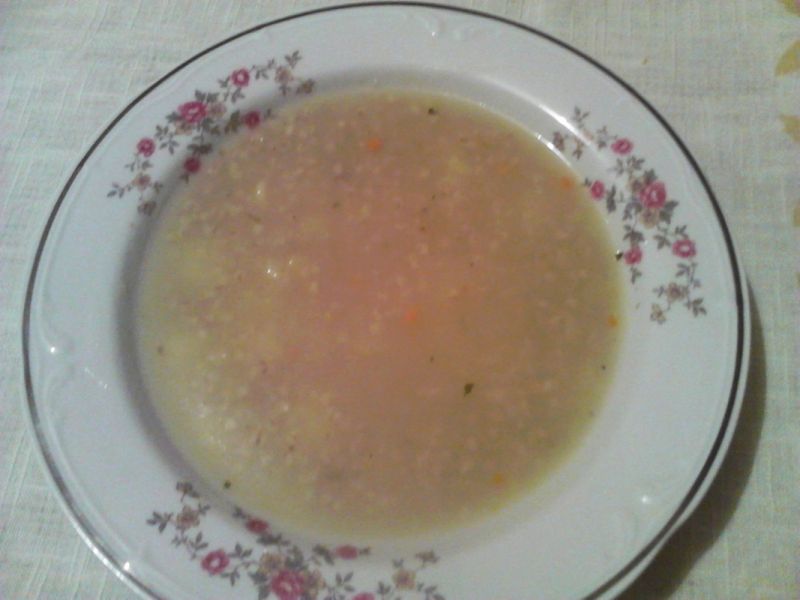 Domowy krupnik na golonce Domowy krupnik na golonce