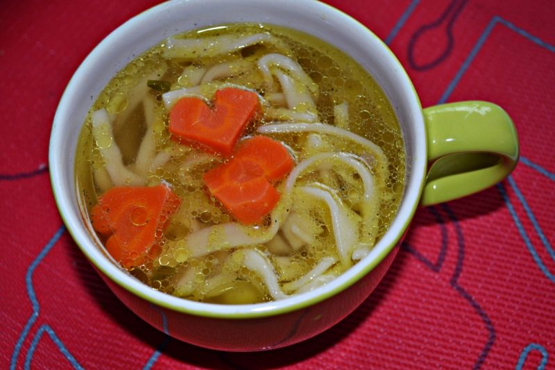 Domowy makaron nitki Domowy makaron nitki