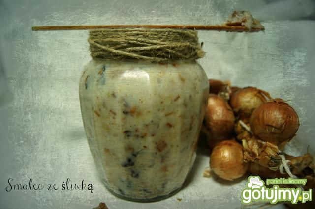Domowy smalec ze śliwką  Domowy smalec ze śliwką