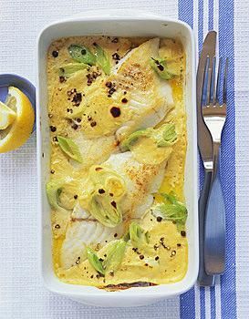 Dorsz duszony z porem