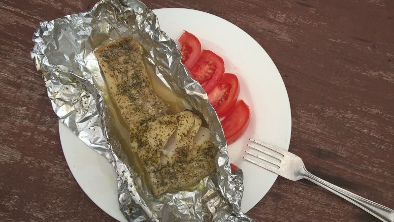 Dorsz grillowany w folii Dorsz grillowany w folii