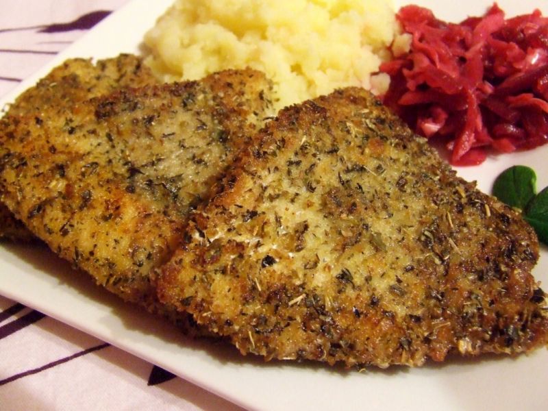 Dorsz w aromatycznej ziołowej panierce Dorsz w aromatycznej ziołowej panierce