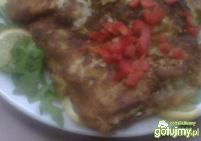 dorsz w cieście naleśnikowym grillowany  dorsz w cieście naleśnikowym grillowany