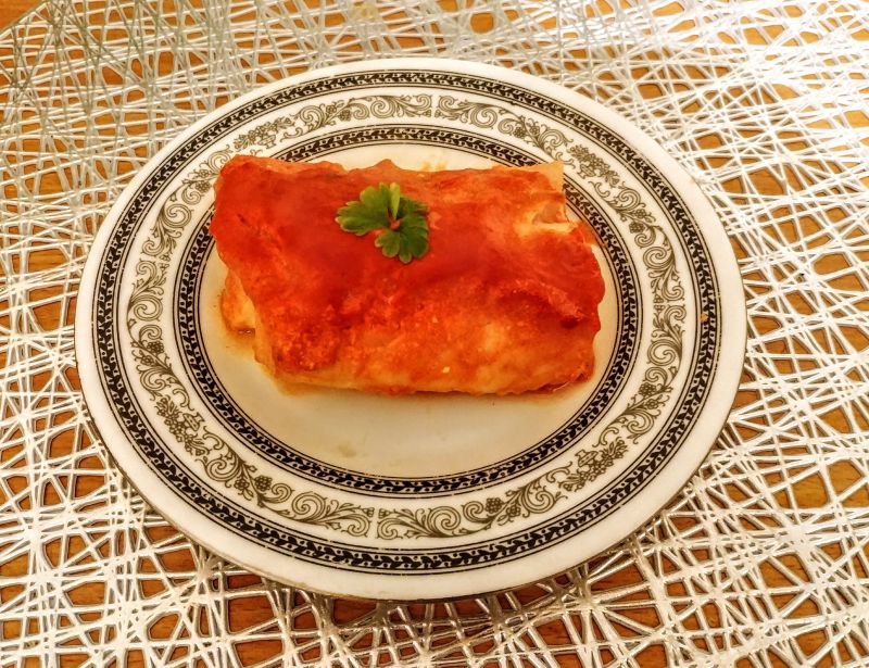 Dorsz w sosie pomidorowym z nurą curry Dorsz w sosie pomidorowym z nurą curry