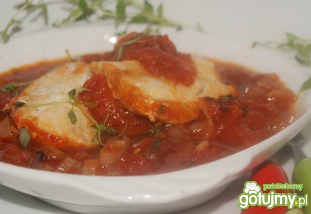 Dorsz w tymiankowych pomidorach