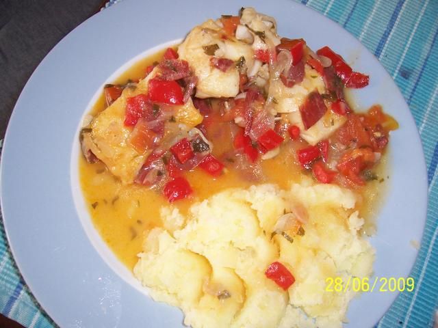 Dorsz z wedzonym boczkiem.