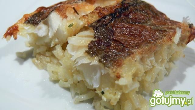 Dorsz zapiekany na ryżu Dorsz zapiekany na ryżu