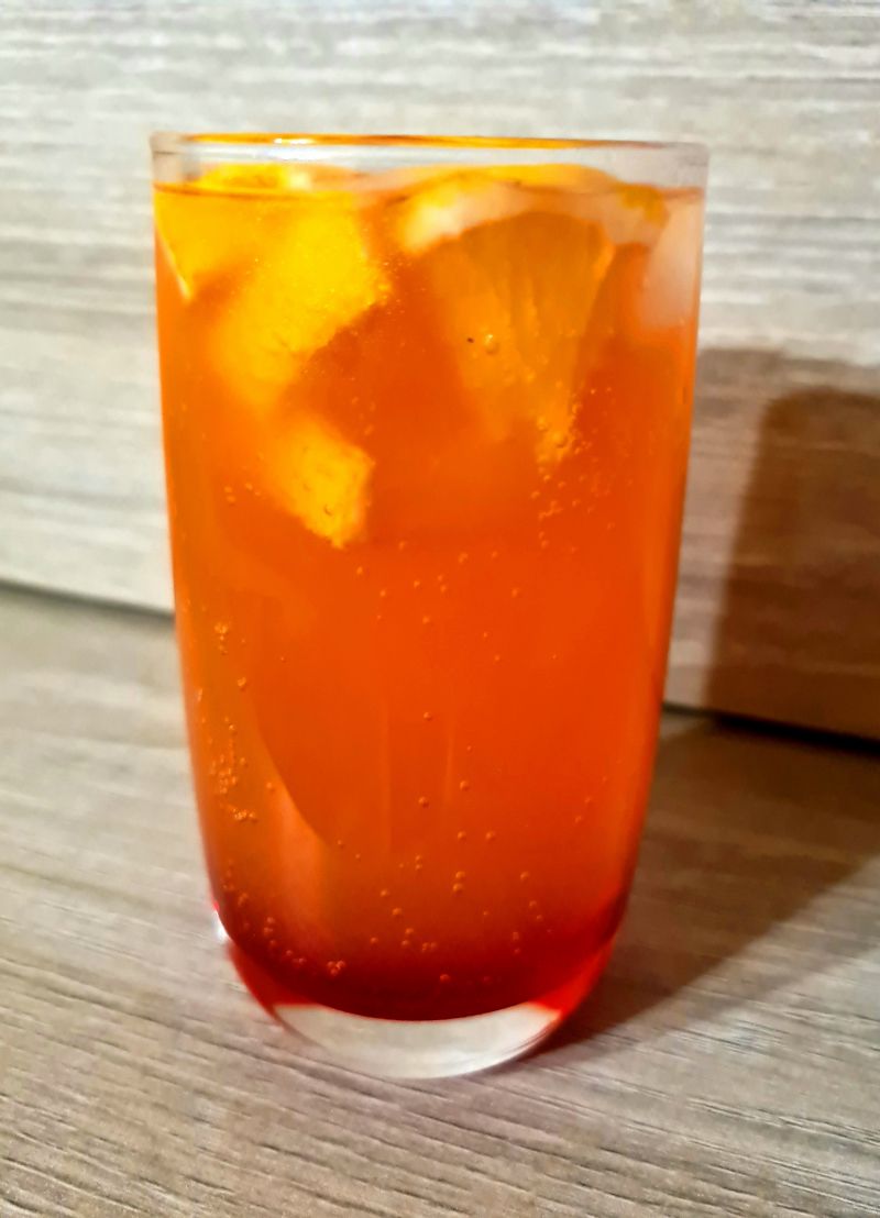 Drink z sokiem jabłkowym