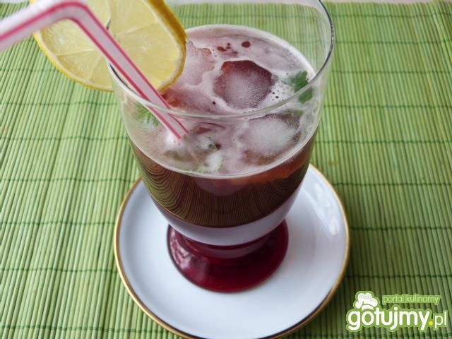 Drink z sokiem żurawinowym i miętą Drink z sokiem żurawinowym i miętą
