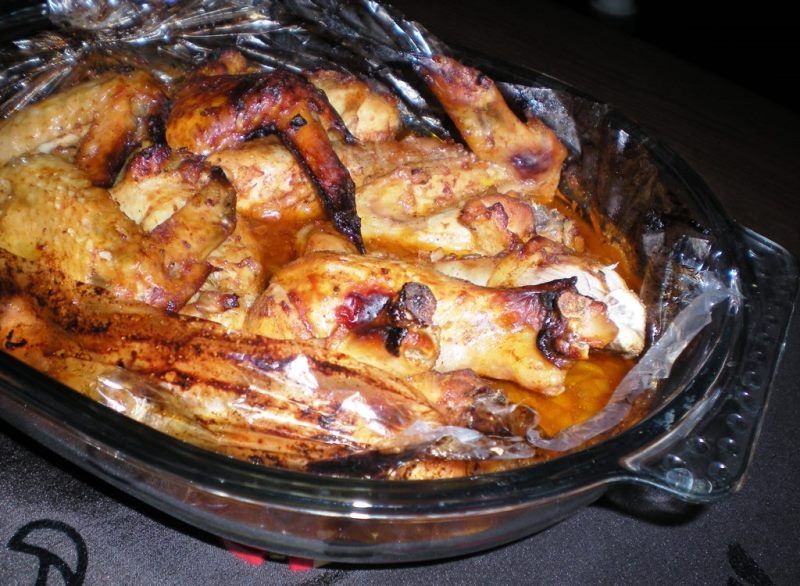 Drobiowe pałki i skrzydełka w glazurze Drobiowe pałki i skrzydełka w glazurze