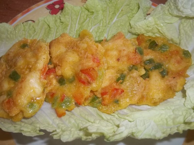 Drobiowe placuszki z papryką