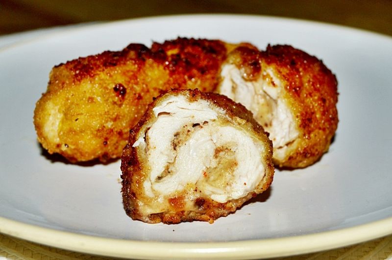 Drobiowe roladki z chrzanem i serem