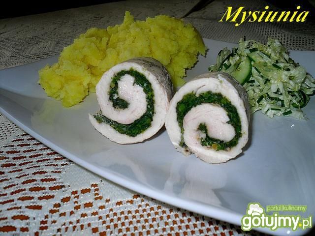 Drobiowe roladki z pokrzywami Drobiowe roladki z pokrzywami