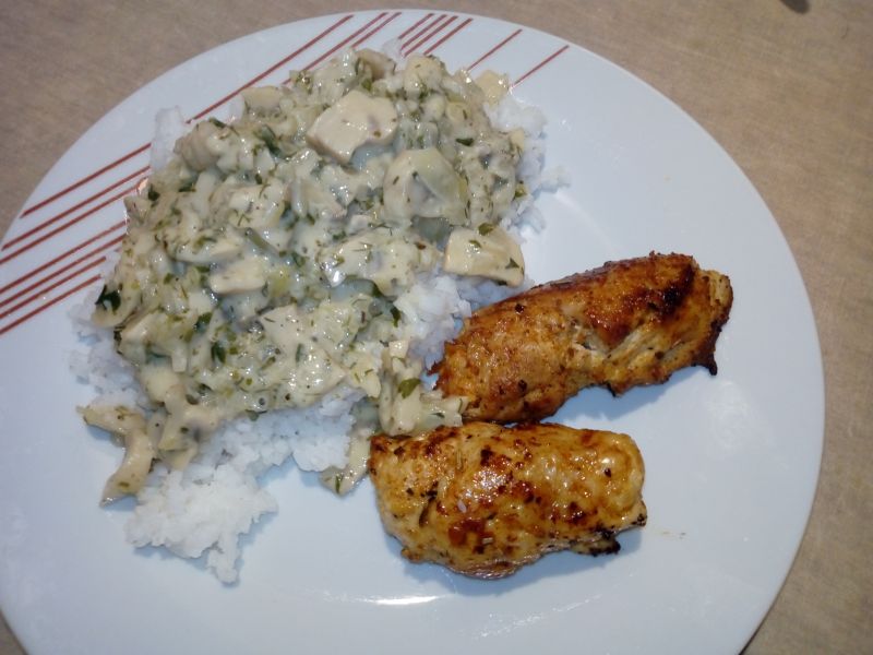 Drobiowe zawijasy z marchewką 