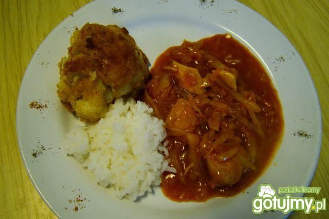Drobiowo-kapuściana potrawka 